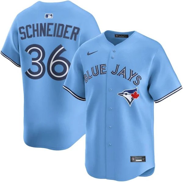 Toronto Blue Jays Davis Schneider Nike Light Blue Alternate Limited Player Jersey