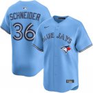 Toronto Blue Jays Davis Schneider Nike Light Blue Alternate Limited Player Jersey