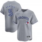 Toronto Blue Jays #5 Daulton Varsho Nike Gray Road Limited Jersey
