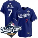 Los Angeles Dodgers #7 Blake Snell Royal 2025 World Series Limited Jersey