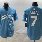 Los Angeles Dodgers #7 Blake Snell Light Blue Limited Stitched Baseball Jersey