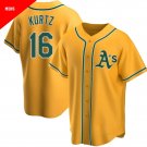 Oakland Athletics #16 Nick Kurtz Gold Limited Stitched Jersey