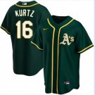 Oakland Athletics #16 Nick Kurtz Green Cool Base Stitched Jersey