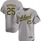 Oakland Athletics #25 Brent Rooker Gray Away Limited Stitched Jersey