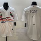 STL #1 Ozzie Smith White Cool Base Stitched Player Jersey