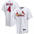 St. Louis Cardinals #4 Yadier Molina Cool Base White Stitched Jersey