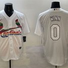 St. Louis Cardinals #0 Masyn Winn White Cool Base Stitched Baseball Jersey