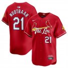St. Louis Cardinals #21 Lars Nootbaar Red 2024 City Baseball Jersey