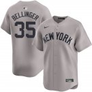 New York Yankees #35 Cody Bellinger Nike Away Limited Jersey Gray With Name