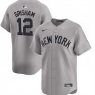 New York Yankees #12 Trent Grisham Gray 2024 Cool Baseball Jersey