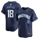 Chicago Cubs #18 Shota Imanaga Navy City Connect Stitched Baseball Jersey