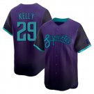 Arizona Diamondbacks #29 Merrill Kelly Nike Serpientes 2025 City Connect Limited Jersey Purple