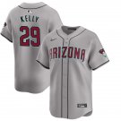 Arizona Diamondbacks #29 Merrill Kelly Nike Gray Road Limited Jersey