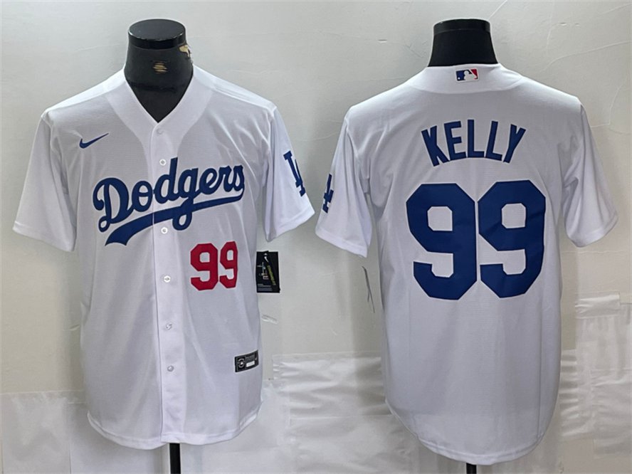 Los Angeles Dodgers #99 Joe Kelly Cool Baseball Jersey White