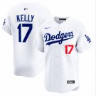 Los Angeles Dodgers #17 Joe Kelly Home Cool Baseball Jersey White