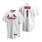 STL #1 Ozzie Smith Cool Base Jersey White
