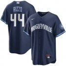 Chicago Cubs #44 Anthony Rizzo City Connect Stitched Jersey Navy Blue