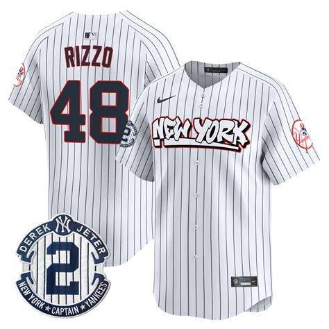 Anthony Rizzo New York Yankees Graffiti Vapor Premier Limited Pinstripe Jersey