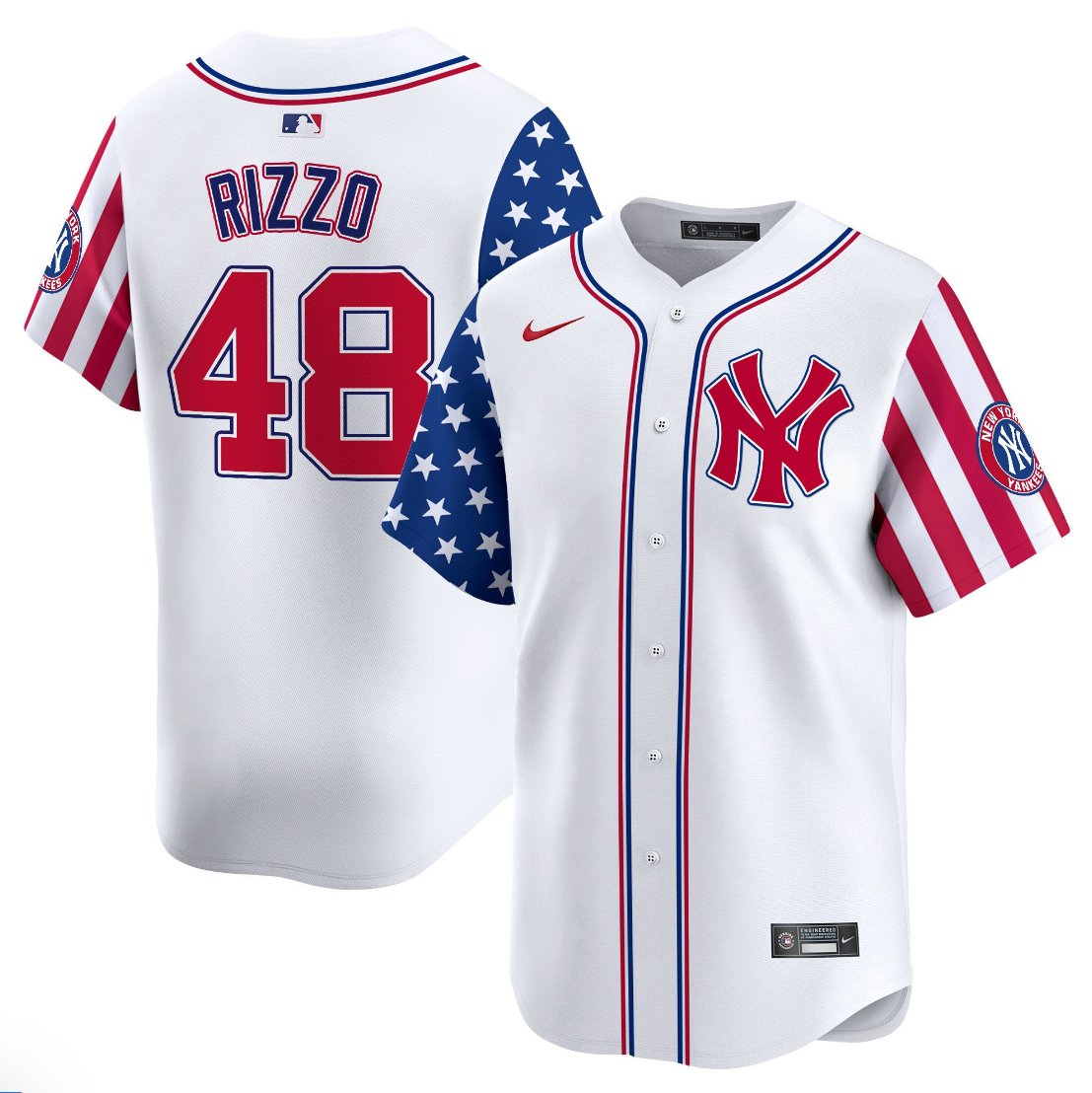 Anthony Rizzo New York Yankees 2024 Independence Day Vapor Premier Limited White Jersey