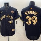 Toronto Blue Jays #39 Trey Yesavage Black Gold 2025 American League Champions Jersey