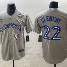 Toronto Blue Jays #22 Ernie Clement Grey 2025 World Series Cool Base Stitched Baseball Jersey