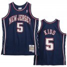 Men's Nets #5 Jason Kidd Throwback Basketball AU Jersey Black