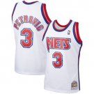 Men's Mitchell & Ness Nets #3 Drazen Petrovic Jersey White