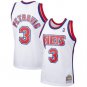 Men's Mitchell & Ness Nets #3 Drazen Petrovic Jersey White