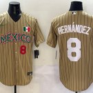 Los Angeles Dodgers Enrique Hernández Brown Mexico Limited Stitched Baseball Jersey