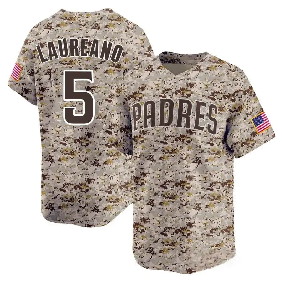 San Diego Padres #5 Ramon Laureano Camo Cool Stitched Baseball Jersey