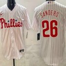 Men Women & Youth Philadelphia Phillies #26 Miles Sanders White Cool Base Jersey