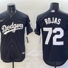 Men's Los Angeles Dodgers #72 Miguel Rojas Black 2025 World Series Jersey