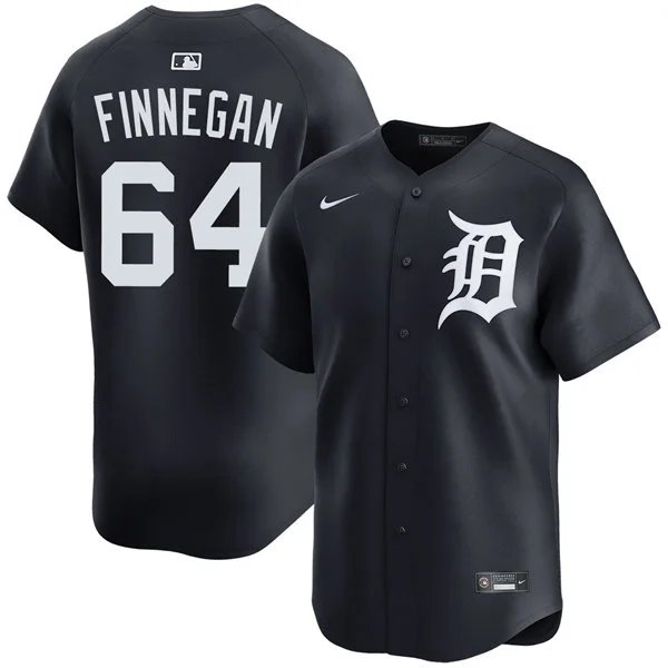 Mens DET #64 Kyle Finnegan Navy White Alternate Limited Player Jersey