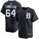 Mens Detroit Tigers #64 Kyle Finnegan Nike Navy White Alternate Limited Player Jersey