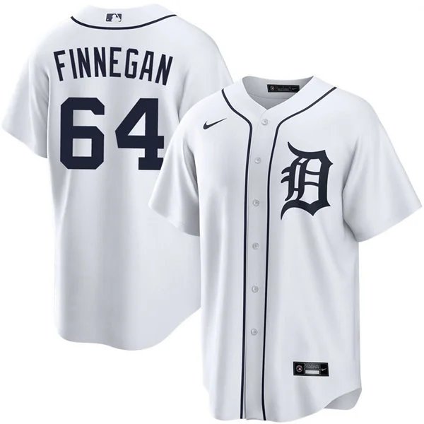 Mens DET #64 Kyle Finnegan White Home Limited Player Jersey