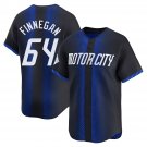Mens Detroit Tigers #64 Kyle Finnegan Nike Navy City Connect Limited Jersey
