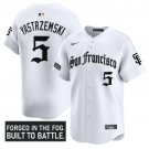 Mike Yastrzemski Jersey #5 San Francisco Giants Gothic Fog Edition Stitched White
