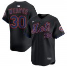 Mens New York Mets #30 Luke Weaver Nike Black Alternate Limited Jersey