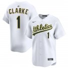 Men's Athletics #1 Denzel Clarke Nike 2026 White Home Limited Jersey
