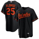 Men's Baltimore Orioles #25 Pete Alonso Black 2025 Stitched Baseball Jersey