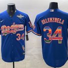 LAD #34 Fernando Valenzuela Royal 2025 World Series Jersey