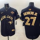 Toronto Blue Jays #27 Vladimir Guerrero Jr. Black Gold 2025 American League Jersey