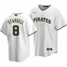 Pirates #8 Willie Stargell cool base  jersey white