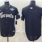 Toronto Blue Jays Blank Black 2025 World Series Gothic North Edition Limited Stitched Jersey