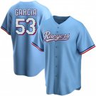 Texas Rangers #53 Adolis García Light Blue Cool Base Stitched Baseball Jersey