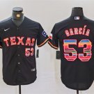 Texas Rangers #53 Adolis García Mexico Black Cool Base Stitched Jersey