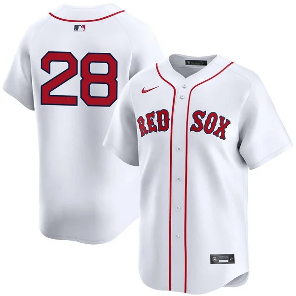 Boston Red Sox #28 Kristian Campbell Nike White Home Limted Player Jersey