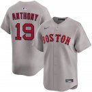 Boston Red Sox #19 Roman Anthony Gray Cool Base Stitched Baseball Jersey