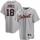 Detroit Tigers #18 Jahmai Jones Nike Gray Road Limited Player Jersey