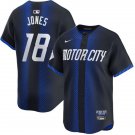 Detroit Tigers #18 Jahmai Jones Nike Navy City Connect Limited Jersey